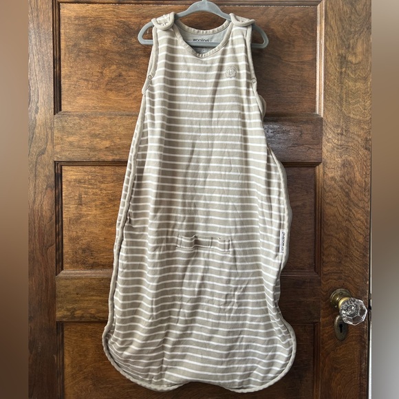 WoolinoBirch Gray Striped Sleep Sack (2-24 months)